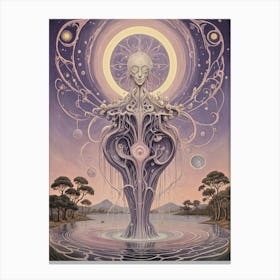 Lavender Swamp Creature Canvas Print