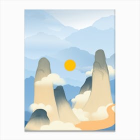 Chinese Mountains Canvas Print