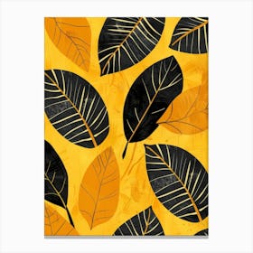 Abstract Leaves Pattern 1 Canvas Print