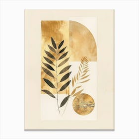 Gold Leaf Print 5 Canvas Print