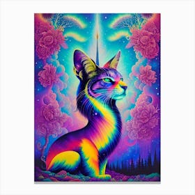 Rainbow Cat 13 Canvas Print