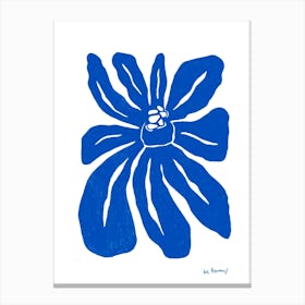 Blue Flower Collection 1 Canvas Print