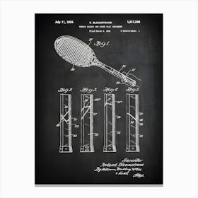 Tennis Patent, Tennis Gifts, Tennis Coach Gift, Tennis Decor, Tennis Art, Tennis Racquet Art, Tennis Print, Tennis Poster, Racquet, St2361 Canvas Print