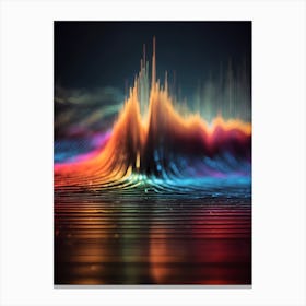 Abstract Wave Pattern Canvas Print