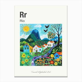 Kids Travel Alphabet  Rio 4 Canvas Print