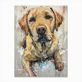 Labrador Retriever Acrylic Painting 11 Canvas Print