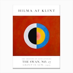 Hilma Af Klint Swan No 7 1 Canvas Print