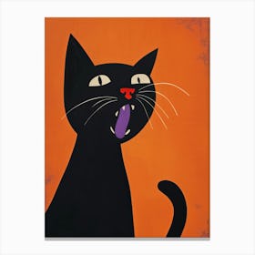 Black Cat 22 Canvas Print