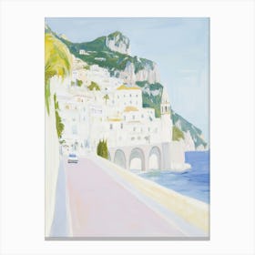 Amalfi Coast Art Print Italy Travel Gift Travel Poster Europe Print Italian Coast Riviera Canvas Print