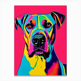 Great Dane Andy Warhol Style dog Canvas Print