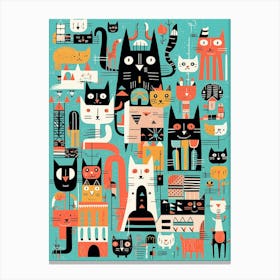 Cat'S Life Canvas Print