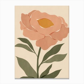 Peony 01 - Cropped Canvas Print