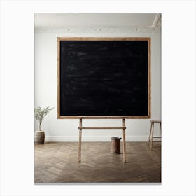 Blackboard Giving The Impression Of Vast Untouched Space Features An Appealing Smudged Texture Th (2) 2 Canvas Print