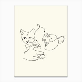 Cat Lover Print Canvas Print