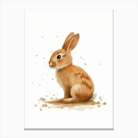 Thrianta Rabbit Nursery Illustration 1 Canvas Print