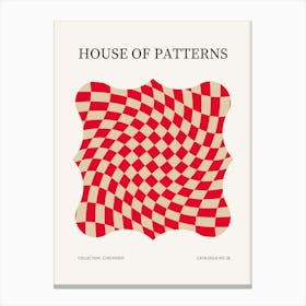 Checkered Pattern Poster 39 Canvas Print