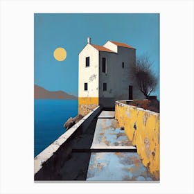 Karditsa Chic: Minimalist Art, Greece Canvas Print