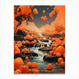 Oranges In The Stream Canvas Print