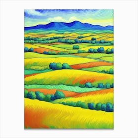 Yellow Fields 1 Canvas Print