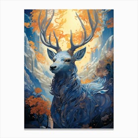 Deer In The Forest 6 Canvas Print
