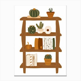 Cactus Shelf Canvas Print