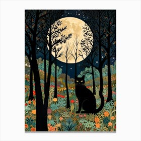 William Morris Black Cat In The Forest 9 Toile