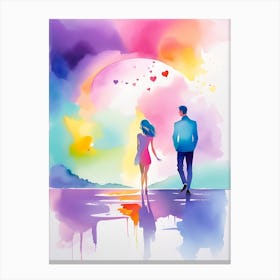 Couple In Love Canvas Print
