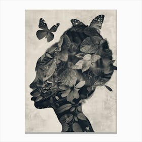 Butterfly Portrait Canvas Print