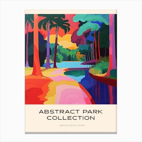 Abstract Park Collection Poster Ibirapuera Park Recife Brazil 2 Canvas Print