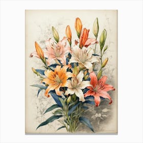Lily Bouquet Canvas Print