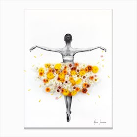 Flower Ballerina Canvas Print