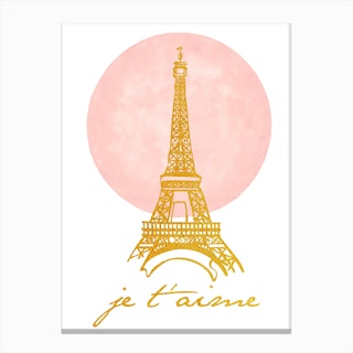 Paris My Love Canvas Print