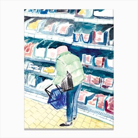 Shopping In Lockdown Canvas Print