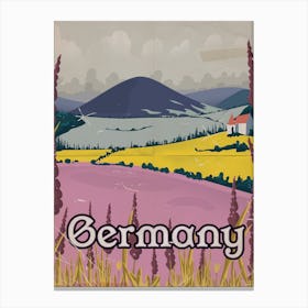 Germany Vintage Travel Canvas Print