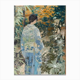 In The Garden Ryoan Ji Garden Japan 5 Canvas Print