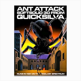 Enhanced: Zx Spectrum - Ant Attack Canvas Print