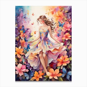 Butterfly Girl Canvas Print