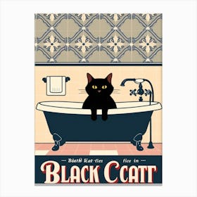 Black Cat 12 Canvas Print