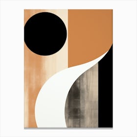 Yin And Yang, Bauhaus Canvas Print