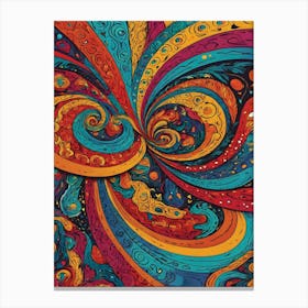 Psychedelic Swirls 6 Canvas Print