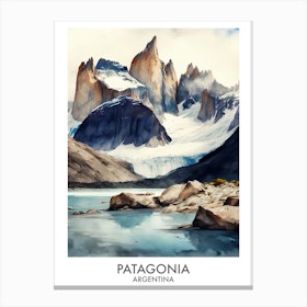 Patagonia Argentina Watercolour 3 Canvas Print