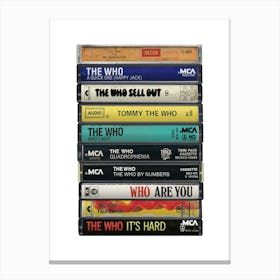 The Who - Albums - Cassette Print Canvas Print