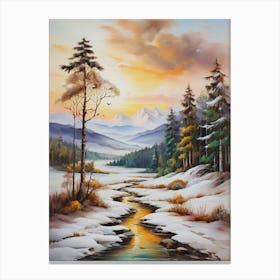 Winter Landscape 7 Canvas Print