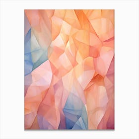 Colourful Abstract Geometric Polygons 9 Canvas Print