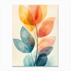 Abstract Leaves Canvas Print