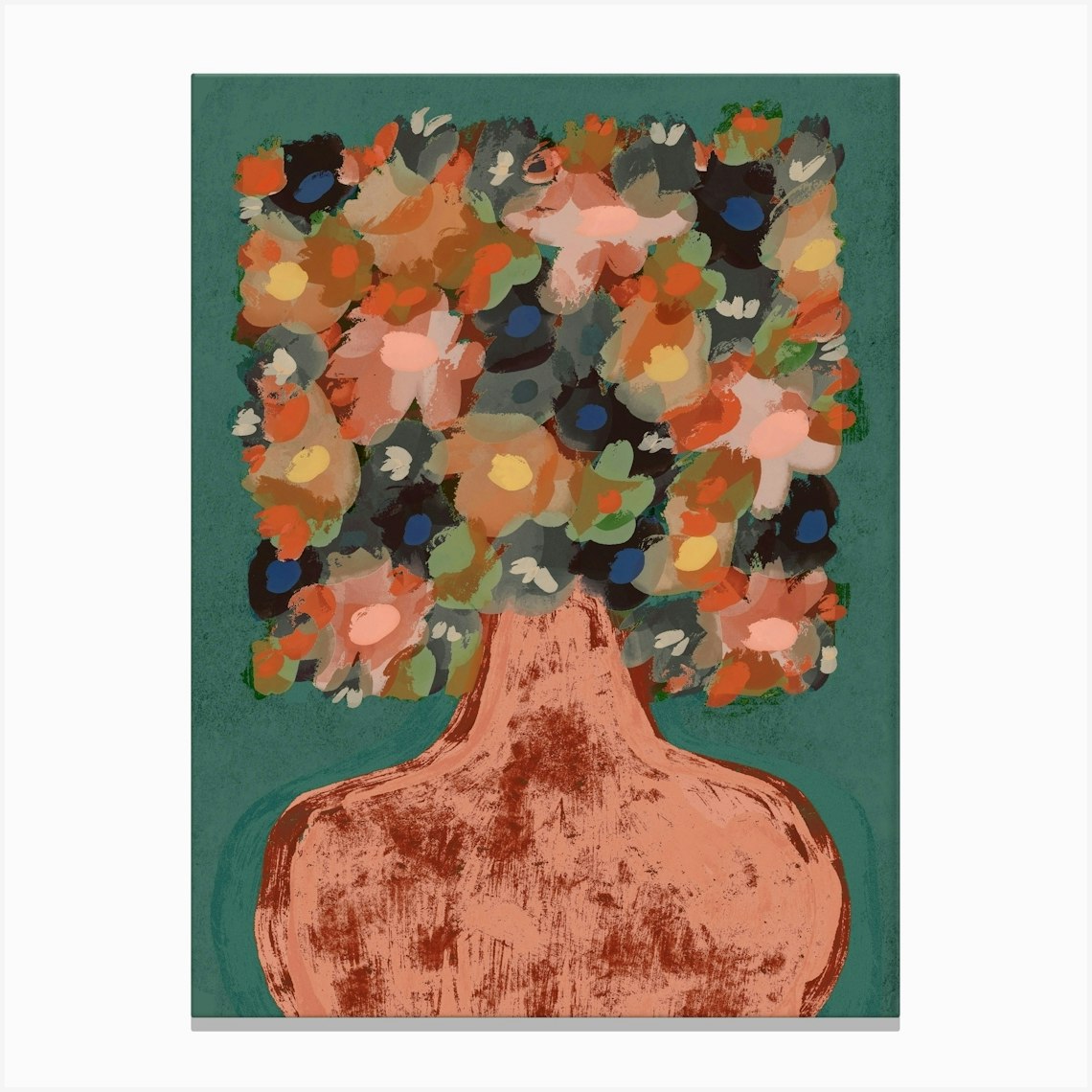 Boxed blooms Canvas Print by Treechild