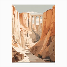 El Caminito Del Rey Spain 2 Hiking Trail Landscape Canvas Print