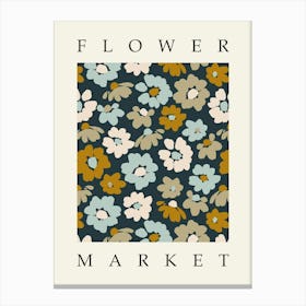 Flower Market Print 2 Canvas Print