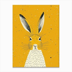 Yellow Arctic Hare 1 Canvas Print
