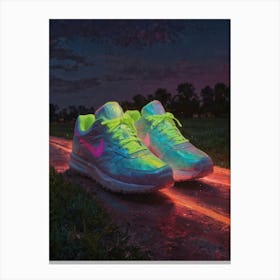 Glow In The Dark Sneakers 2 Canvas Print
